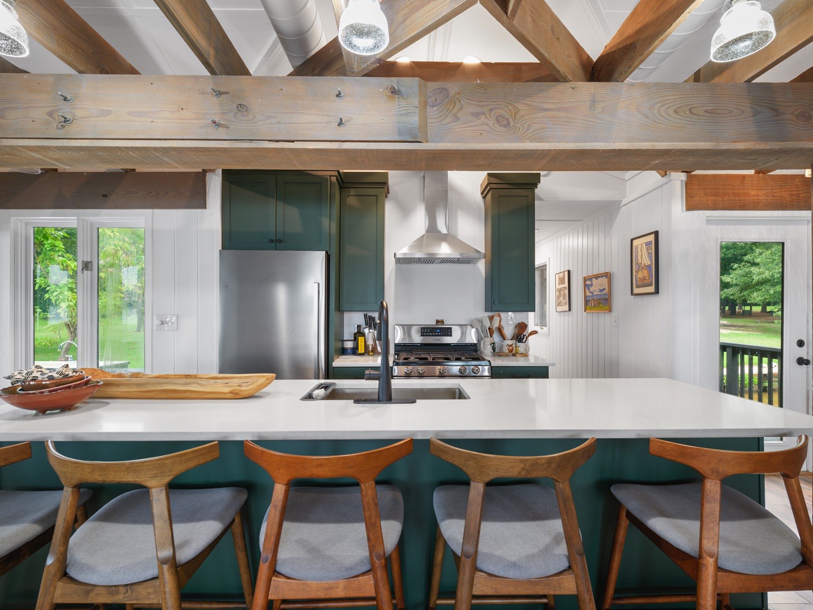 Finished residential interior by Q&A Construction